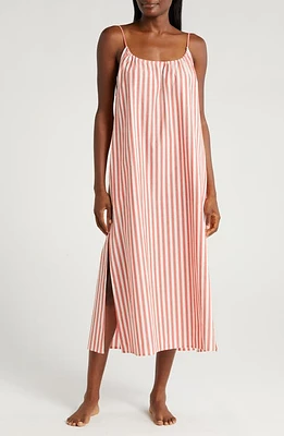 Lunya Cotton Nightgown Charmed Stripe at Nordstrom,