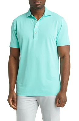 Peter Millar Crown Crafted Soul Mesh Performance Polo in North Sky at Nordstrom, Size Small