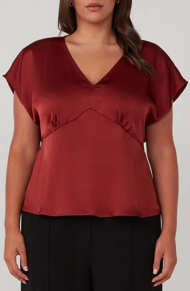 Estelle Retreat Satin Top at Nordstrom,