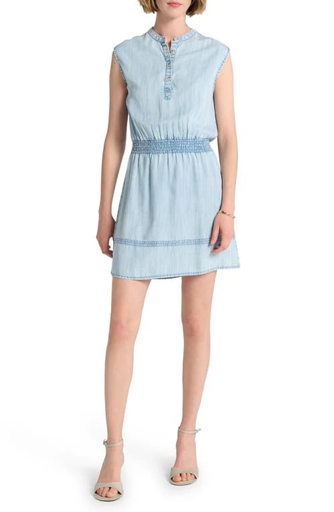 Hatley Abbey Sleeveless Denim Minidress Blue at Nordstrom,