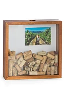 Bey-Berk Wine Cork Shadow Box in Brown at Nordstrom