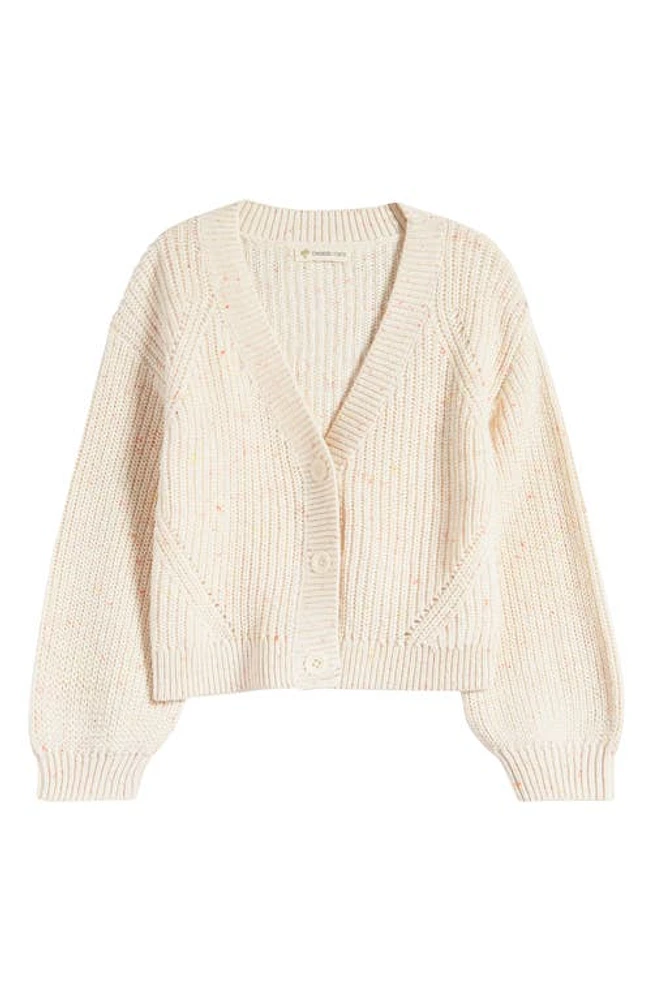 Tucker + Tate Kids' Fleck Cardigan Ivory Egret Multi Nep at Nordstrom,