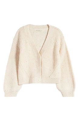 Tucker + Tate Kids' Fleck Cardigan Ivory Egret Multi Nep at Nordstrom,