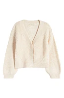 Tucker + Tate Kids' Fleck Cardigan Ivory Egret Multi Nep at Nordstrom,