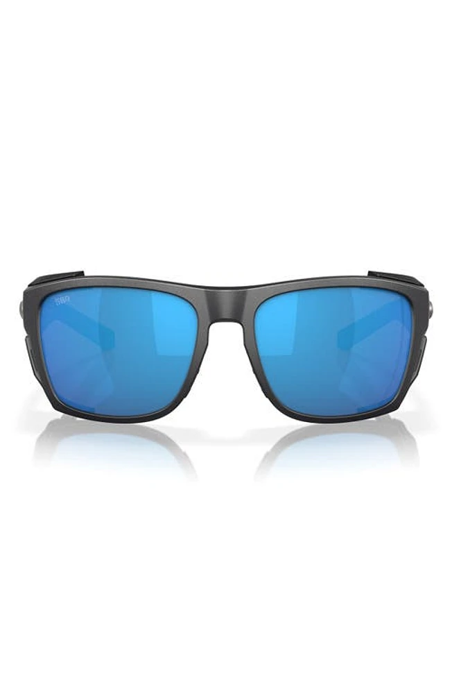 Costa Del Mar King Tide 6 58mm Polarized Rectangular Sunglasses in Blue at Nordstrom