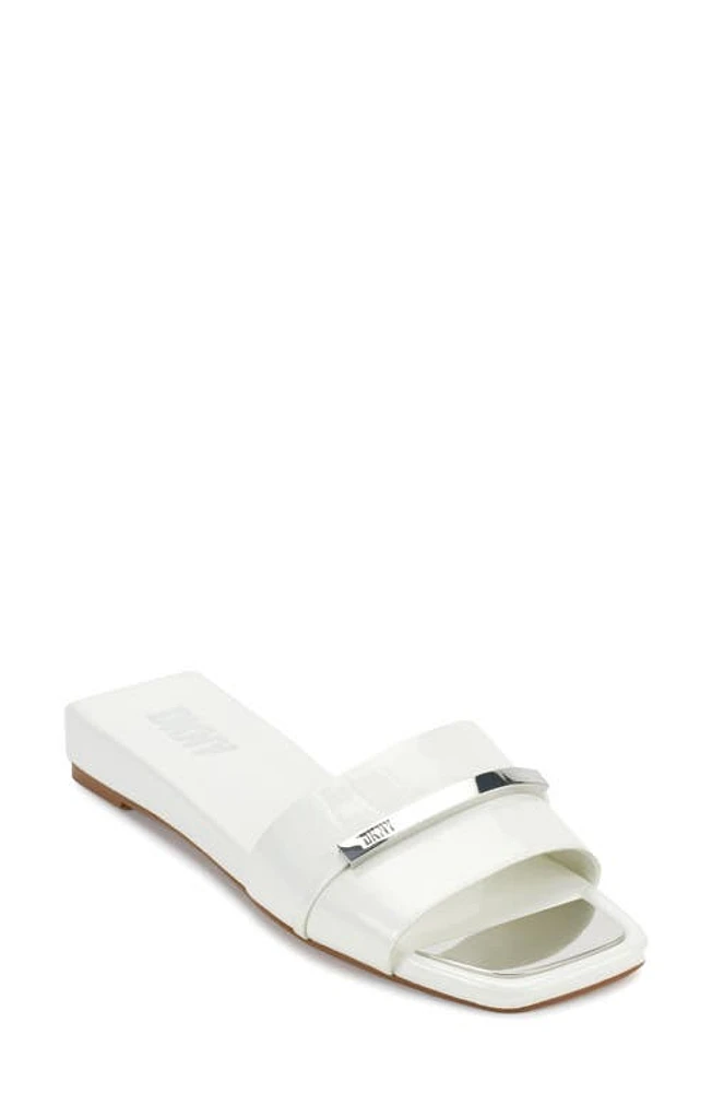 DKNY Alaina Slide Sandal White at Nordstrom,