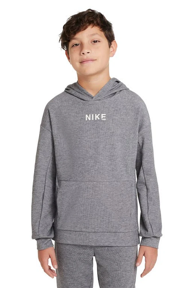 Nike Kids' Dri-FIT Hoodie in Charcoal at Nordstrom