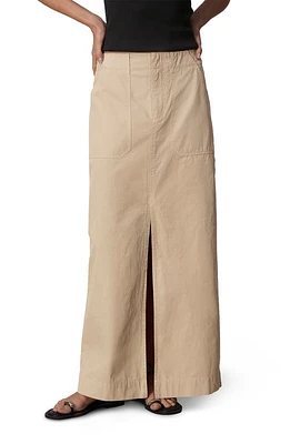 rag & bone Leyton Cotton Maxi Skirt Khaki at Nordstrom,