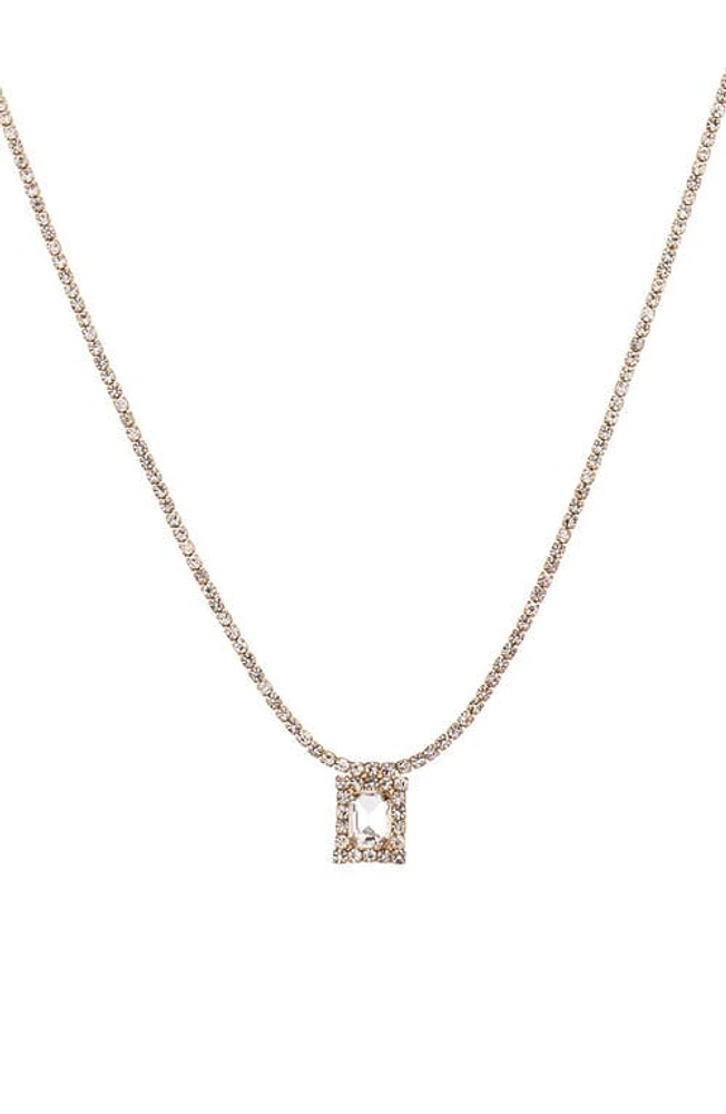 Ettika Adjustable Cubic Zirconia Pendant Necklace in Gold at Nordstrom