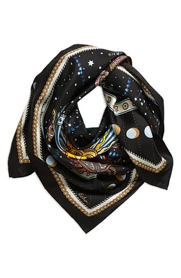 Echo Written in the Stars Silk Square Scarf in Black at Nordstrom