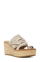 Donald Pliner Platform Wedge Sandal Platino at Nordstrom,