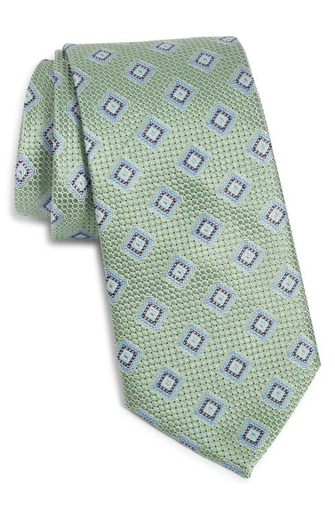 Nordstrom Geometric Silk Tie in Green at Nordstrom