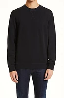 Sunspel Men's Crewneck Cotton French Terry Sweatshrt in Black at Nordstrom, Size Small