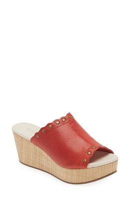 Chocolat Blu Waldo Platform Wedge Slide Sandal Leather at Nordstrom,