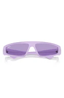 Ray-Ban Izaz 59mm Wraparound Sunglasses in Violet at Nordstrom