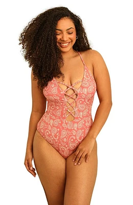 Dippin Daisys Bliss One Piece Pink Paisley at Nordstrom,