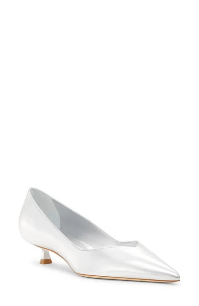 Stuart Weitzman Eva Pump Silver at Nordstrom,