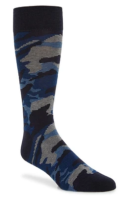 Cole Haan Modern Camo Socks in Marine Blue at Nordstrom