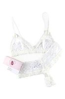 Hanky Panky Honeymoon Lace Bra & Crotchless Thong Set Light Ivory at Nordstrom,