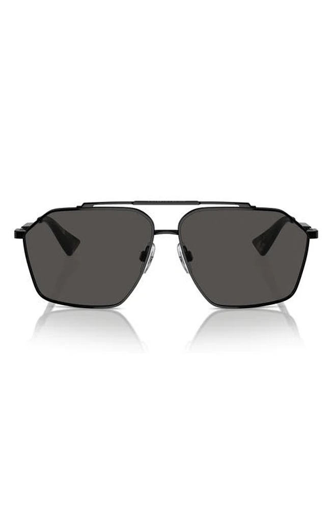 Dolce & Gabbana 61mm Pilot Sunglasses in Black at Nordstrom