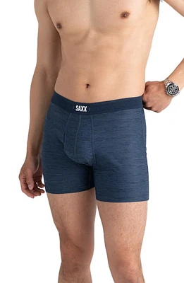 SAXX DropTemp Cooling Mesh Relaxed Fit Boxer Briefs in Dark Denim Heather at Nordstrom, Size Large