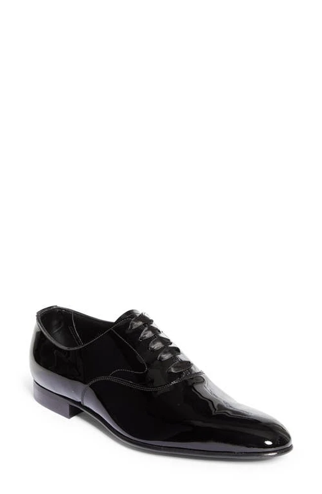 Ralph Lauren Purple Label Pagent Patent Oxford in Black at Nordstrom, Size 7