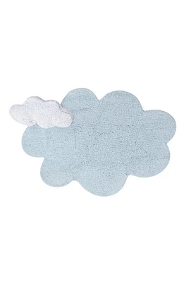 Lorena Canals Puffy Dream Cloud Washable Cotton Blend Rug in Blue at Nordstrom