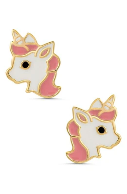 Lily Nily Unicorn Stud Earrings in Gold at Nordstrom