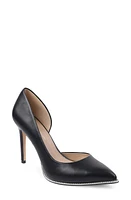 bcbg Harnoy Half d'Orsay Pointed Toe Pump in Black Faux Leather at Nordstrom, Size 11