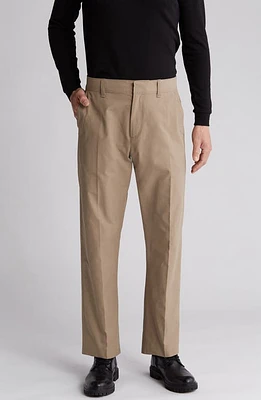 rag & bone Haydon Cotton Nylon Straight Leg Pants Dark Taupe at Nordstrom,