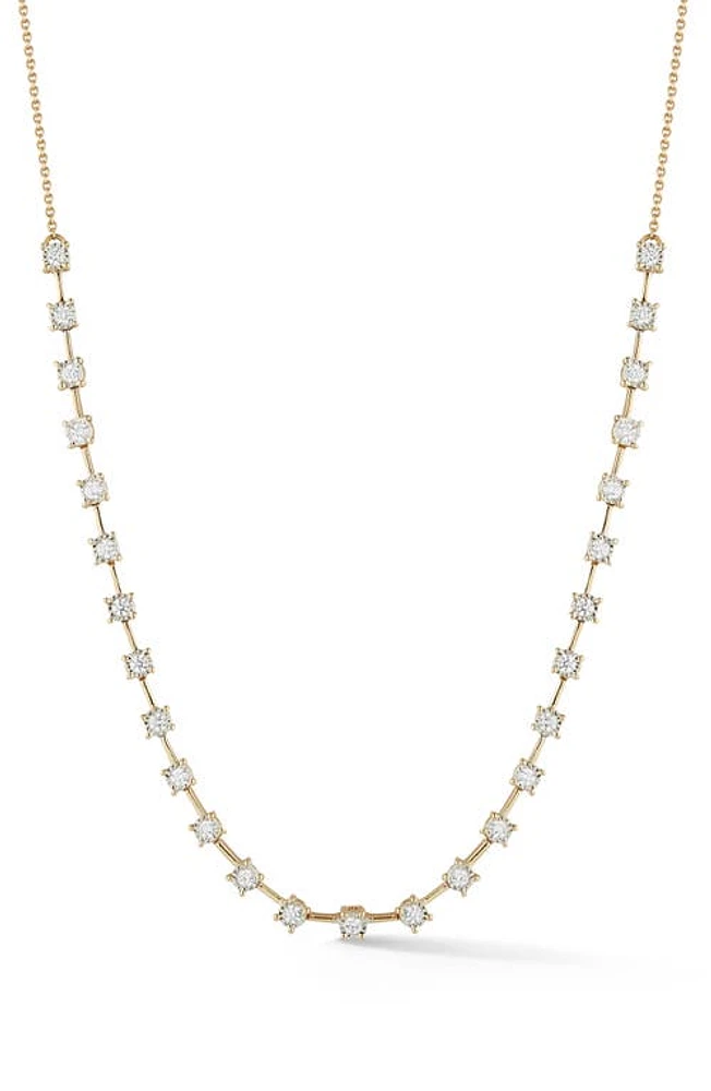 Dana Rebecca Designs Ava Bea Interval Diamond Tennis Necklace Yellow Gold at Nordstrom,