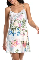 Bloom by Jonquil Amour Lace Trim Chemise Heather Blue at Nordstrom,