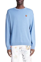 KENZO Boke Flower Wool Crewneck Sweater Blue at Nordstrom,