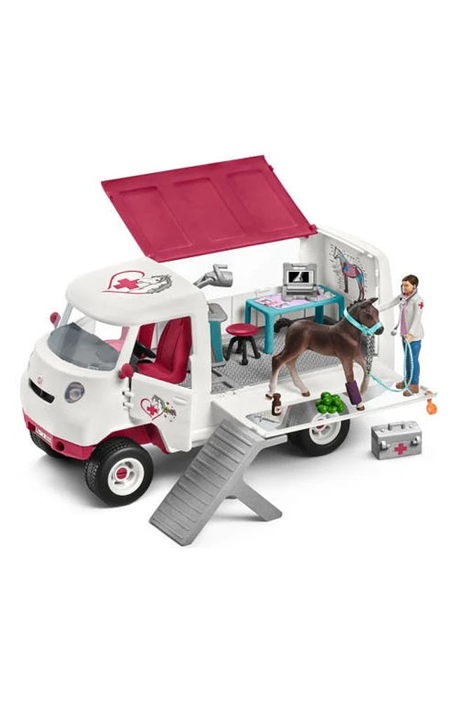 Schleich Horse Club Mobile Vet with Hanoverian Foal Playset in Multi at Nordstrom