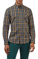 Ben Sherman Check Cotton Button-Down Shirt Bronze at Nordstrom,