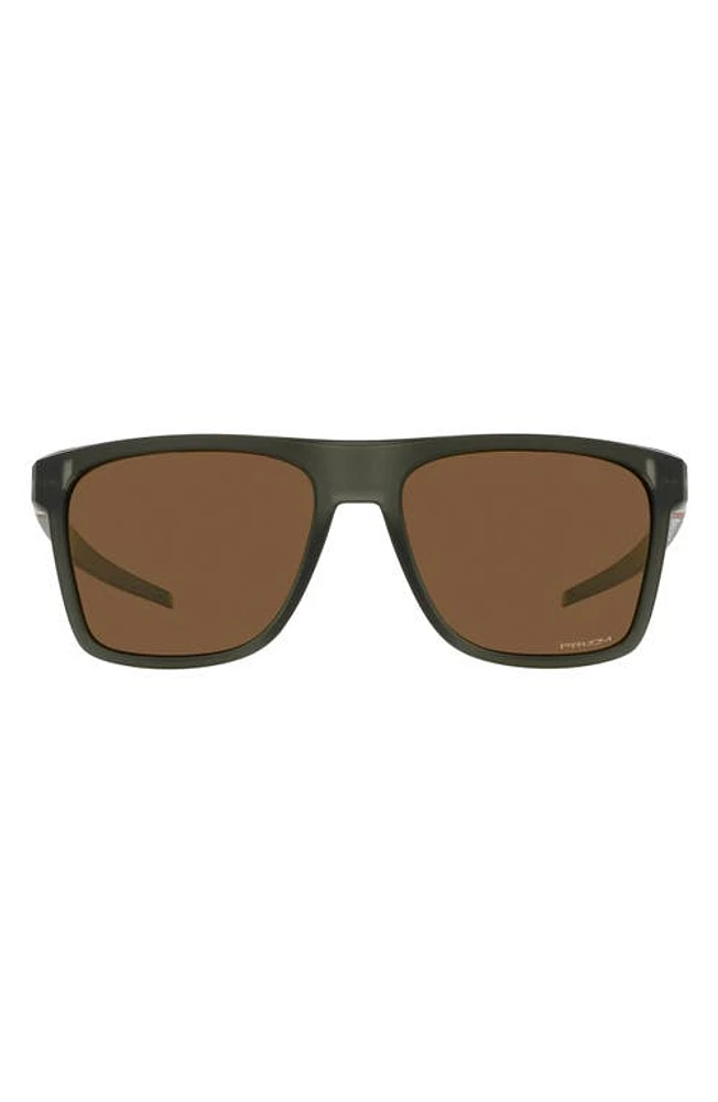 Oakley Leffingwell 57mm Prizm Rectangular Sunglasses in Bronze at Nordstrom