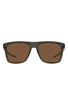 Oakley Leffingwell 57mm Prizm Rectangular Sunglasses in Bronze at Nordstrom