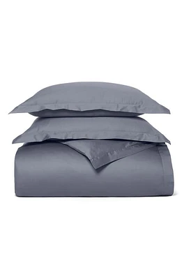 Boll & Branch Percale Hemmed Duvet Cover & Shams Set in Mineral at Nordstrom