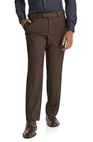 Johnny Bigg Austin Mélange Weave Stretch Dress Pants in Brown at Nordstrom, Size 52