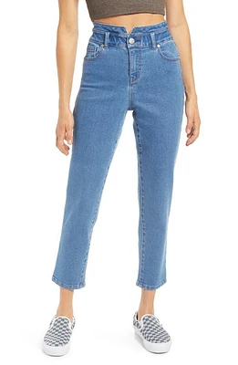 1822 Denim Re:Denim High Elastic Waist Relaxed Fit Ankle Straight Leg Jeans Terra at Nordstrom,