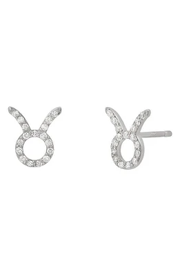 BYCHARI Zodiac Diamond Stud Earrings in 14K Gold