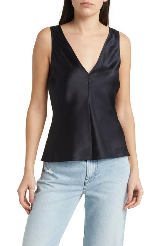 FRAME Double V-Neck Silk Tank at Nordstrom,