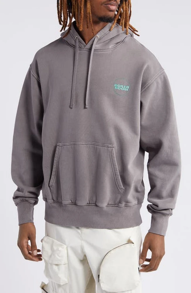 BOILER ROOM Core Pullover Hoodie Gravel at Nordstrom,