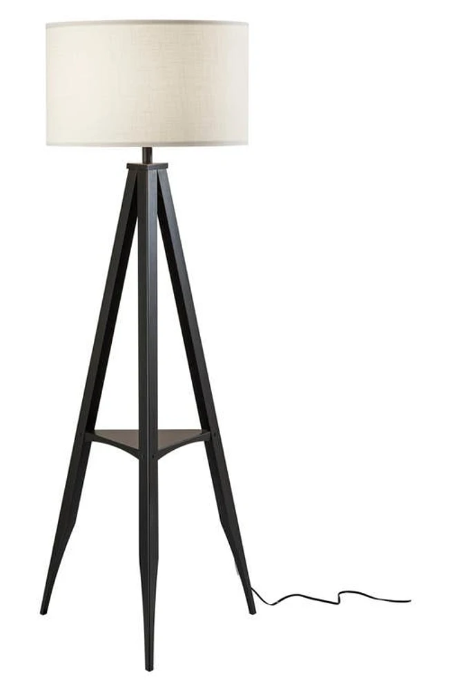 ADESSO LIGHTING Warren Shelf Floor Lamp in Black at Nordstrom