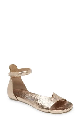 Pedro Garcia Jela Ankle Strap Sandal Rose Gold Cervo Lame at Nordstrom,