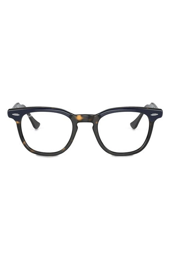 Ray-Ban Hawkeye 50mm Square Optical Glasses in Blue at Nordstrom