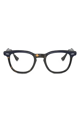 Ray-Ban Hawkeye 50mm Square Optical Glasses in Blue at Nordstrom