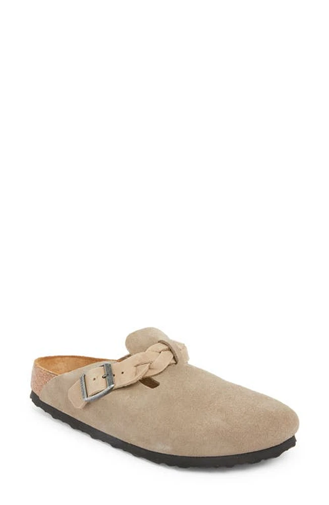 Birkenstock Boston Braid Clog Taupe at Nordstrom,