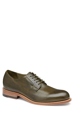 JOHNSTON & MURPHY COLLECTION Dudley Plain Toe Derby Olive Dip-Dyed Calfskin at Nordstrom,