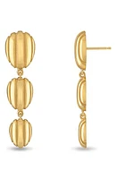 Pamela Zamore Eos Triple Egg Drop Earrings in Gold at Nordstrom